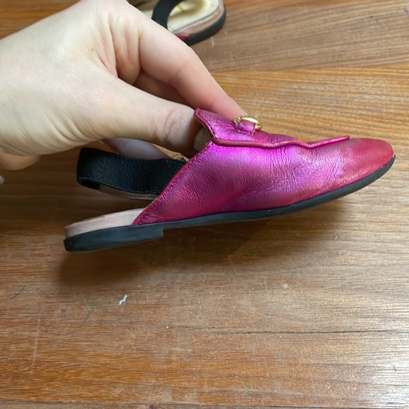 Gucci Kids princetown’s  -Children's Princetown metallic leather mule/ loafer - Picture 16 of 17